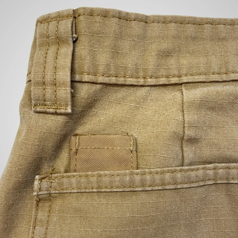 Genuine Dickies Mens Duck Brown‎ Canvas Cargo Shorts Workwear Utility Tan